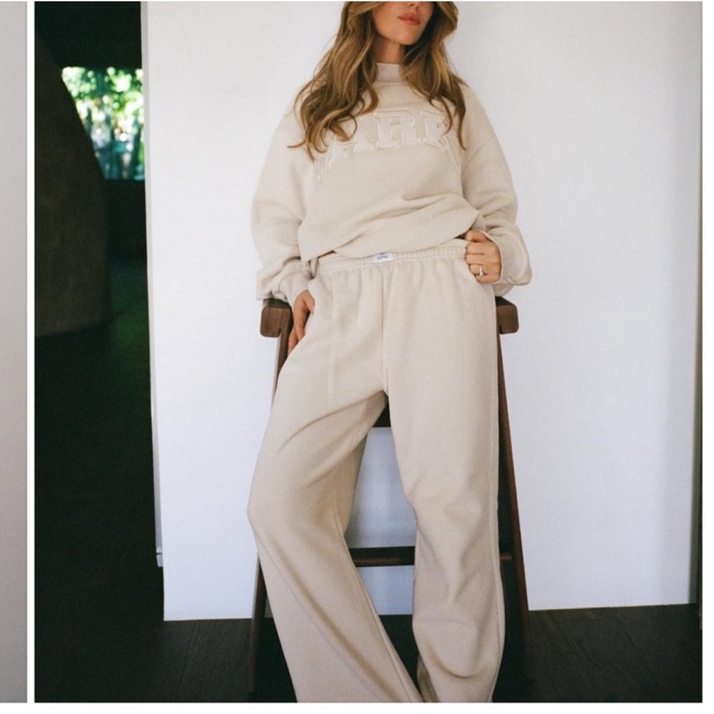 PARKE Boxer Sweatpants in Buttercream